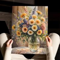 Floral Print - Framed or Unframed - Original Art - Print on Paper