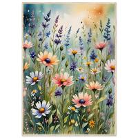 Floral Print - Framed or Unframed - Original Art - Print on Paper