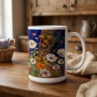 Floral Cups -  Large and Small Ceramic Mugs