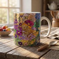 Floral Cups -  Large and Small Ceramic Mugs