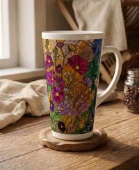 Latte 17oz Ceramic Mug - Coffee or Tea Cup, Extra Tall