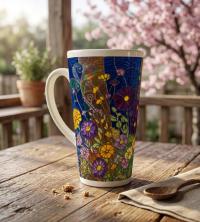 Latte 17oz Ceramic Mug - Coffee or Tea Cup, Extra Tall