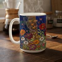 Floral Cups -  Large and Small Ceramic Mugs