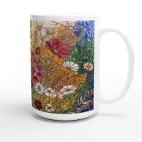 Floral Cups -  Large and Small Ceramic Mugs