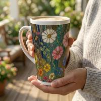 Latte 17oz Ceramic Mug - Coffee or Tea Cup, Extra Tall