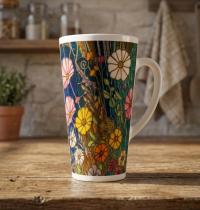 Latte 17oz Ceramic Mug - Coffee or Tea Cup, Extra Tall