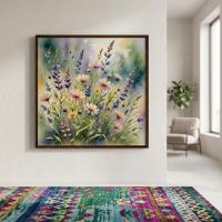 Floral Print - Framed or Unframed - Original Art - Print on Paper
