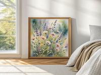 Floral Print - Framed or Unframed - Original Art - Print on Paper
