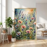 Floral Print - Framed or Unframed - Original Art - Print on Paper