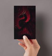 Dragon - Greeting Cards, Birthday Card, Large Notecards