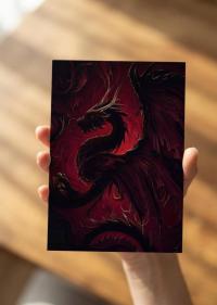 Dragon - Greeting Cards, Birthday Card, Large Notecards