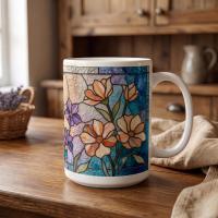 Floral Cups -  Large and Small Ceramic Mugs