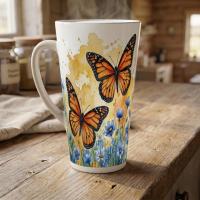Latte 17oz Ceramic Mug - Coffee or Tea Cup, Extra Tall