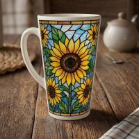 Latte 17oz Ceramic Mug - Coffee or Tea Cup, Extra Tall