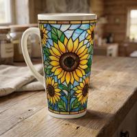 Latte 17oz Ceramic Mug - Coffee or Tea Cup, Extra Tall