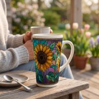 Latte 17oz Ceramic Mug - Coffee or Tea Cup, Extra Tall