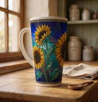 Latte 17oz Ceramic Mug - Coffee or Tea Cup, Extra Tall