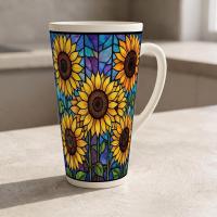 Latte 17oz Ceramic Mug - Coffee or Tea Cup, Extra Tall