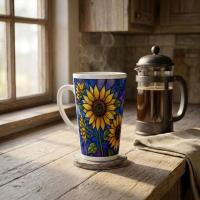 Latte 17oz Ceramic Mug - Coffee or Tea Cup, Extra Tall
