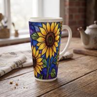 Latte 17oz Ceramic Mug - Coffee or Tea Cup, Extra Tall