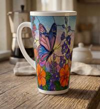 Latte 17oz Ceramic Mug - Coffee or Tea Cup, Extra Tall