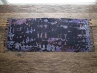 Hand Dyed Tie Dye Pashmina, Blanket Shawl, Wide Scarf, Head Wrap - Rayon Shawl