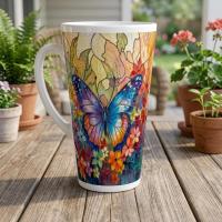 Latte 17oz Ceramic Mug - Coffee or Tea Cup, Extra Tall