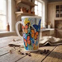 Latte 17oz Ceramic Mug - Coffee or Tea Cup, Extra Tall