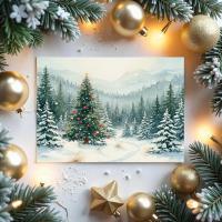 Christmas Gift Cards, Large Note Card, Money Card