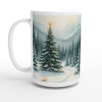 Christmas Mugs Set, Holiday Cup Set - Large and Small Cups