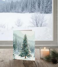 Christmas Gift Cards, Large Note Card, Money Card
