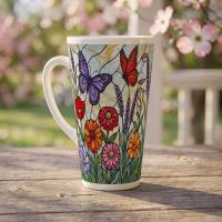 Latte 17oz Ceramic Mug - Coffee or Tea Cup, Extra Tall
