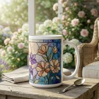 Floral Cups -  Large and Small Ceramic Mugs