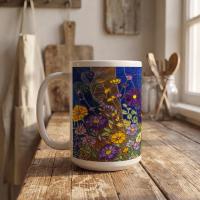 Floral Cups -  Large and Small Ceramic Mugs