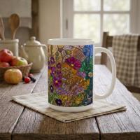 Floral Cups -  Large and Small Ceramic Mugs