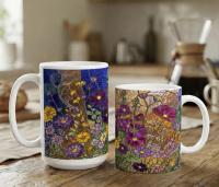 Floral Cups -  Large and Small Ceramic Mugs