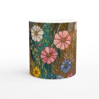 Floral Cups -  Large and Small Ceramic Mugs