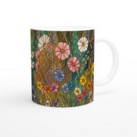 Floral Cups -  Large and Small Ceramic Mugs