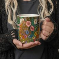 Floral Cups -  Large and Small Ceramic Mugs