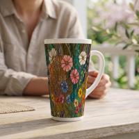 Latte 17oz Ceramic Mug - Coffee or Tea Cup, Extra Tall