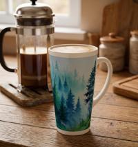 Latte 17oz Ceramic Mug - Coffee or Tea Cup, Extra Tall