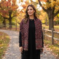 Thick & Soft Pashmina Shawl and Scarf for Women, Jacquard Brocade, Blanket Shawl