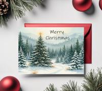Christmas Gift Cards, Large Note Card, Money Card