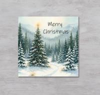 Christmas Gift Cards, Large Note Card, Money Card