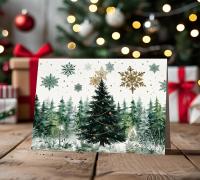 Christmas Gift Cards, Large Note Card, Money Card