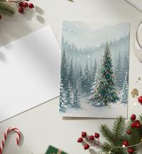 Christmas Gift Cards, Large Note Card, Money Card