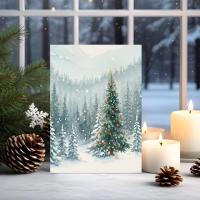 Christmas Gift Cards, Large Note Card, Money Card