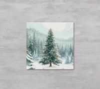 Holiday Greeting Cards, 3 Pack, Christmas Trees, Bulk Set of Gift Cards