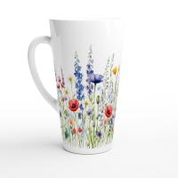 Latte 17oz Ceramic Mug - Coffee or Tea Cup, Extra Tall