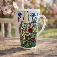Latte 17oz Ceramic Mug - Coffee or Tea Cup, Extra Tall
